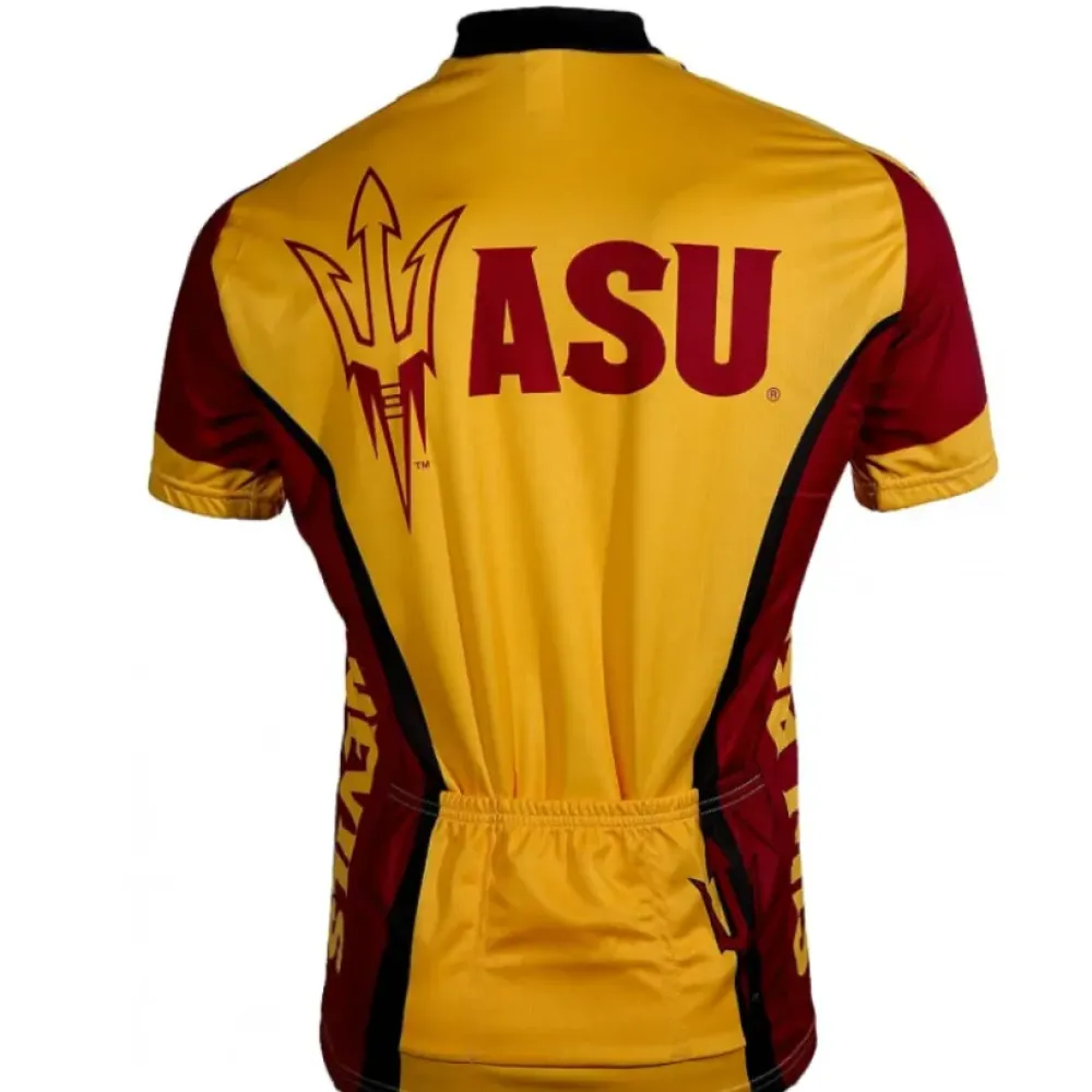 Arizona State Sun Devils Men's Cycling Jersey Gold/Burgundy/Black