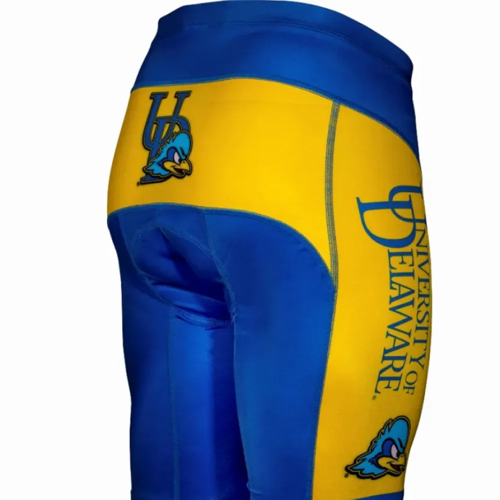 University of Delaware Cycling Shorts Blue/Yellow