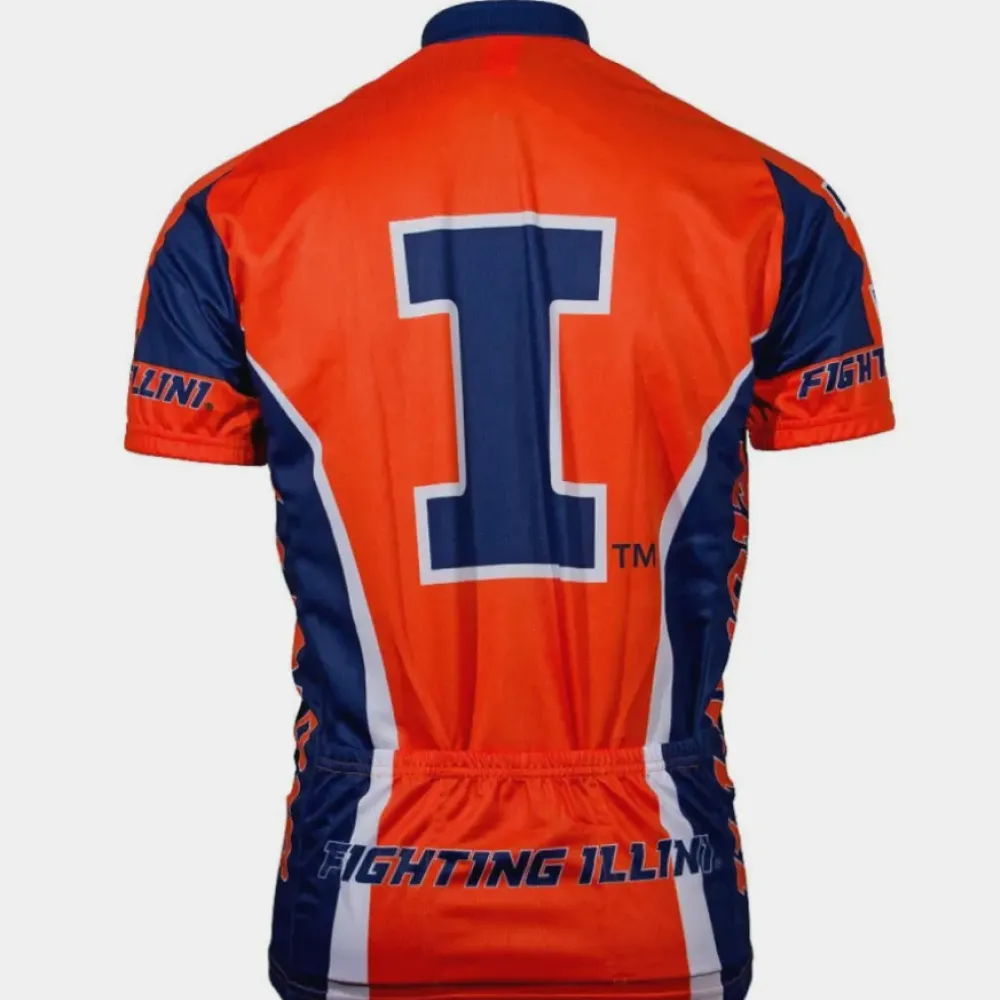 Adrenaline Promotions Illinois Cycling Jersey/Orange/Navy