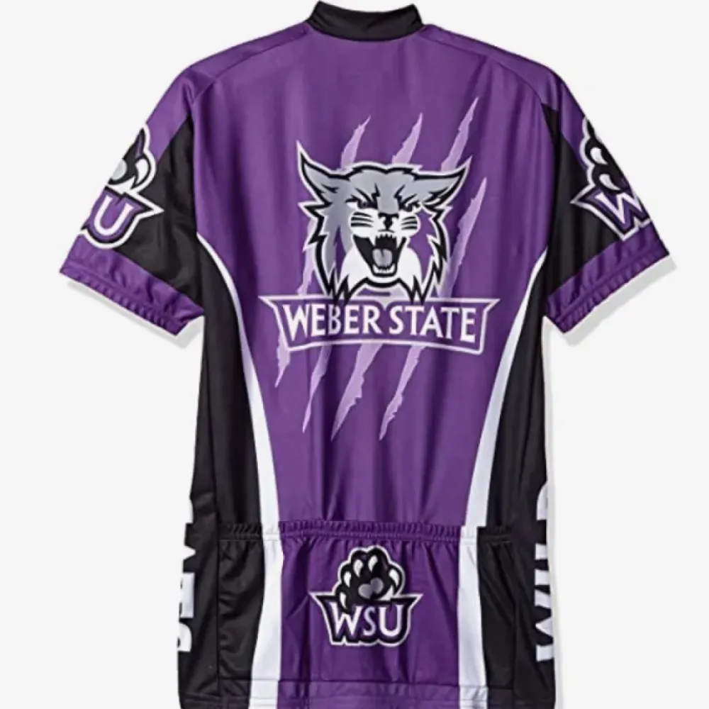 Adrenaline Promotions Weber State Wildcats Cycling Jersey/Purple/Black/White