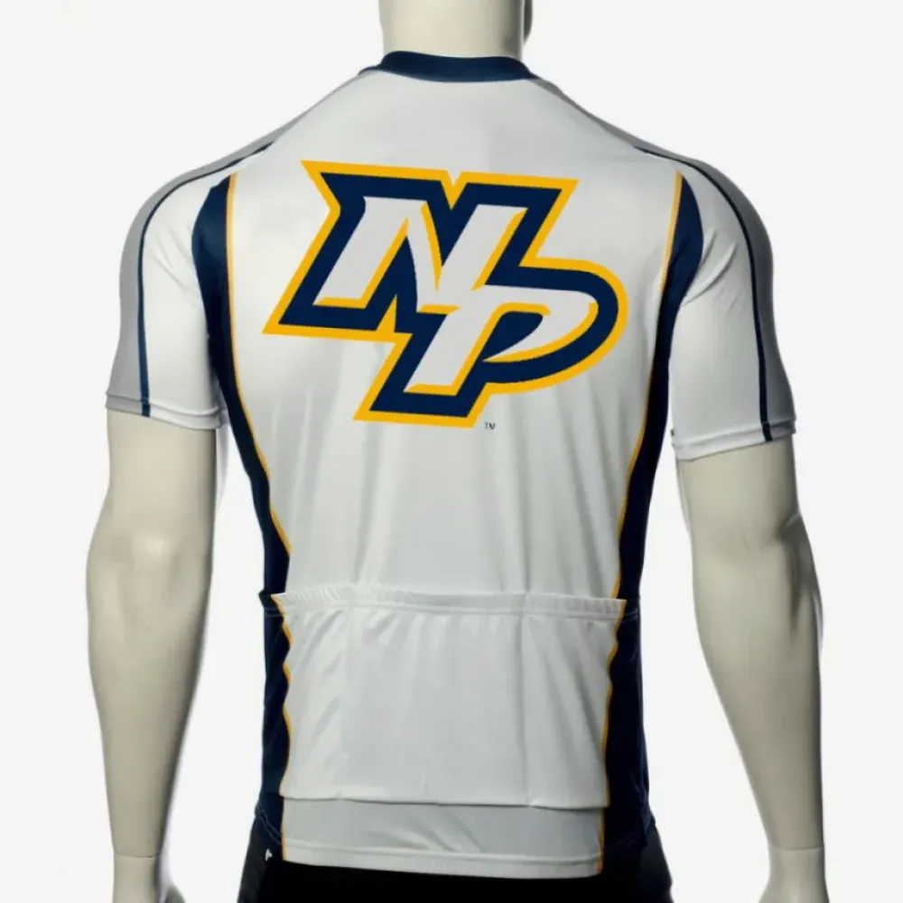 NHL Nashville Predators Cycling Jersey/White/Navy/Gold