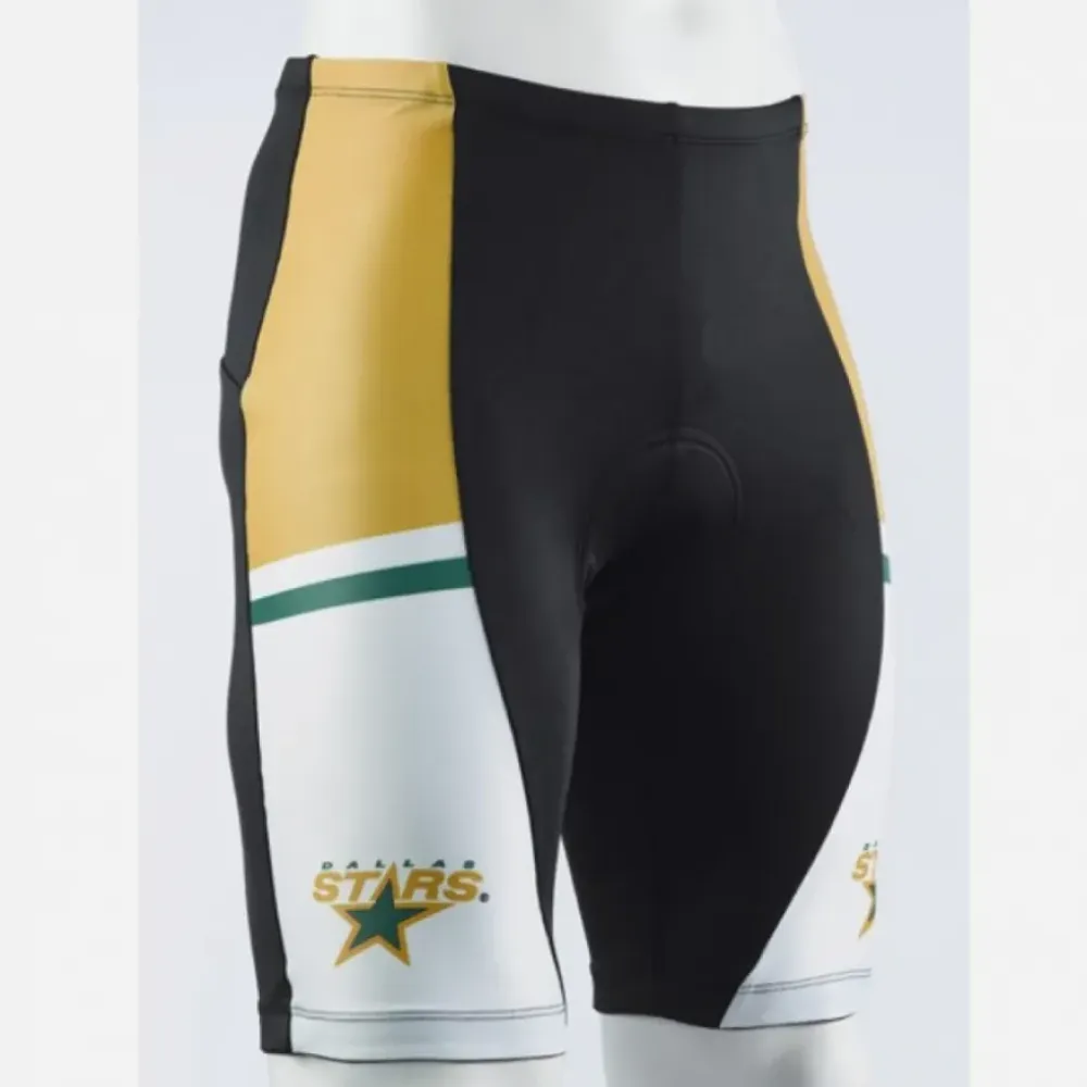 Dallas Stars Cycling Jersey Bib Shorts Arm Warmers White/Gold/Black
