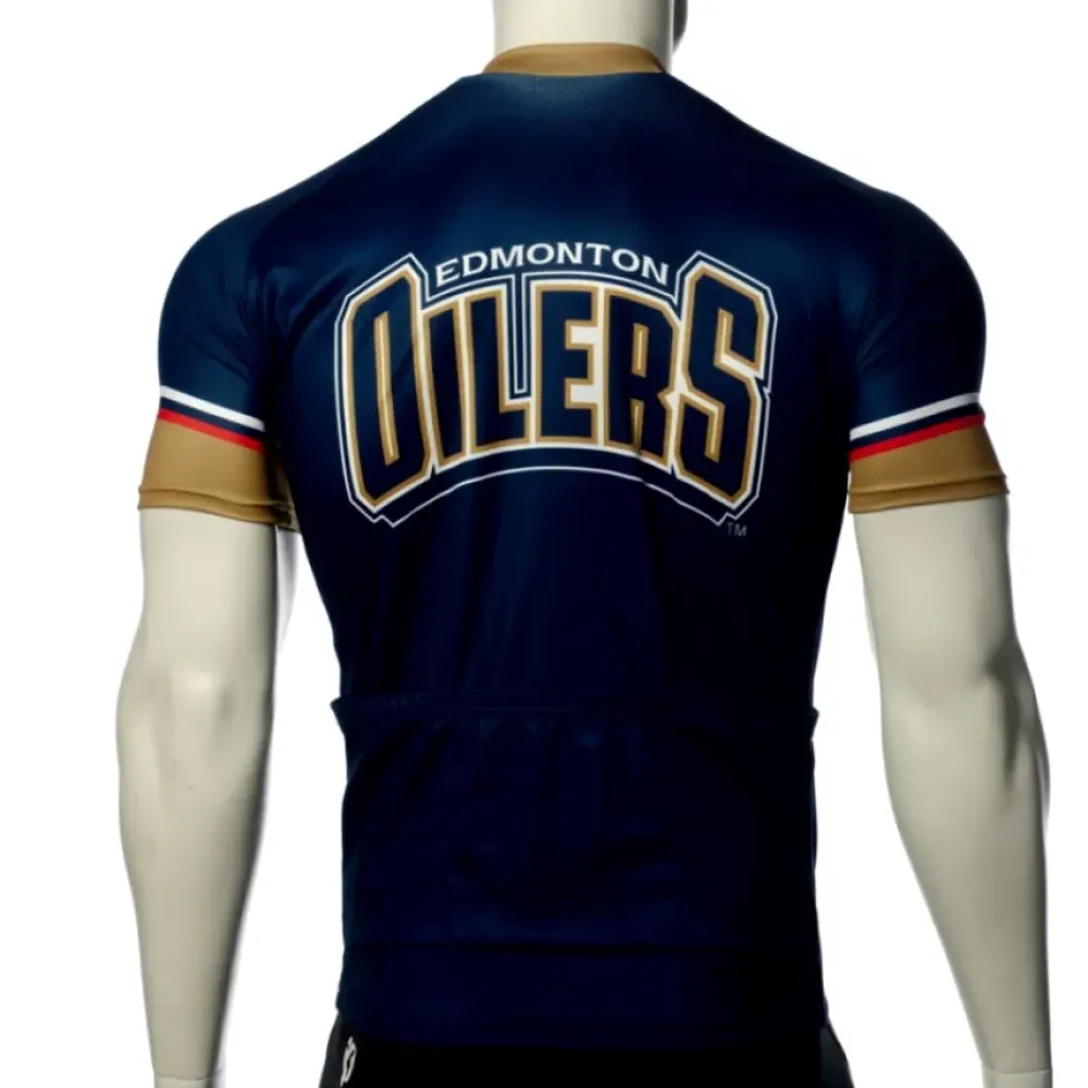 Edmonton Oilers Cycling Jersey/Black/Gold/White
