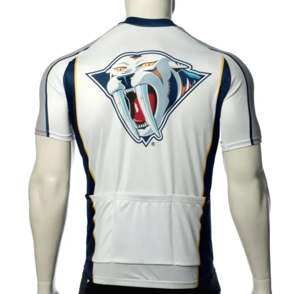 NHL Nashville Predators Cycling Jersey Bib Shorts Arm Warmers White/Black/Gold