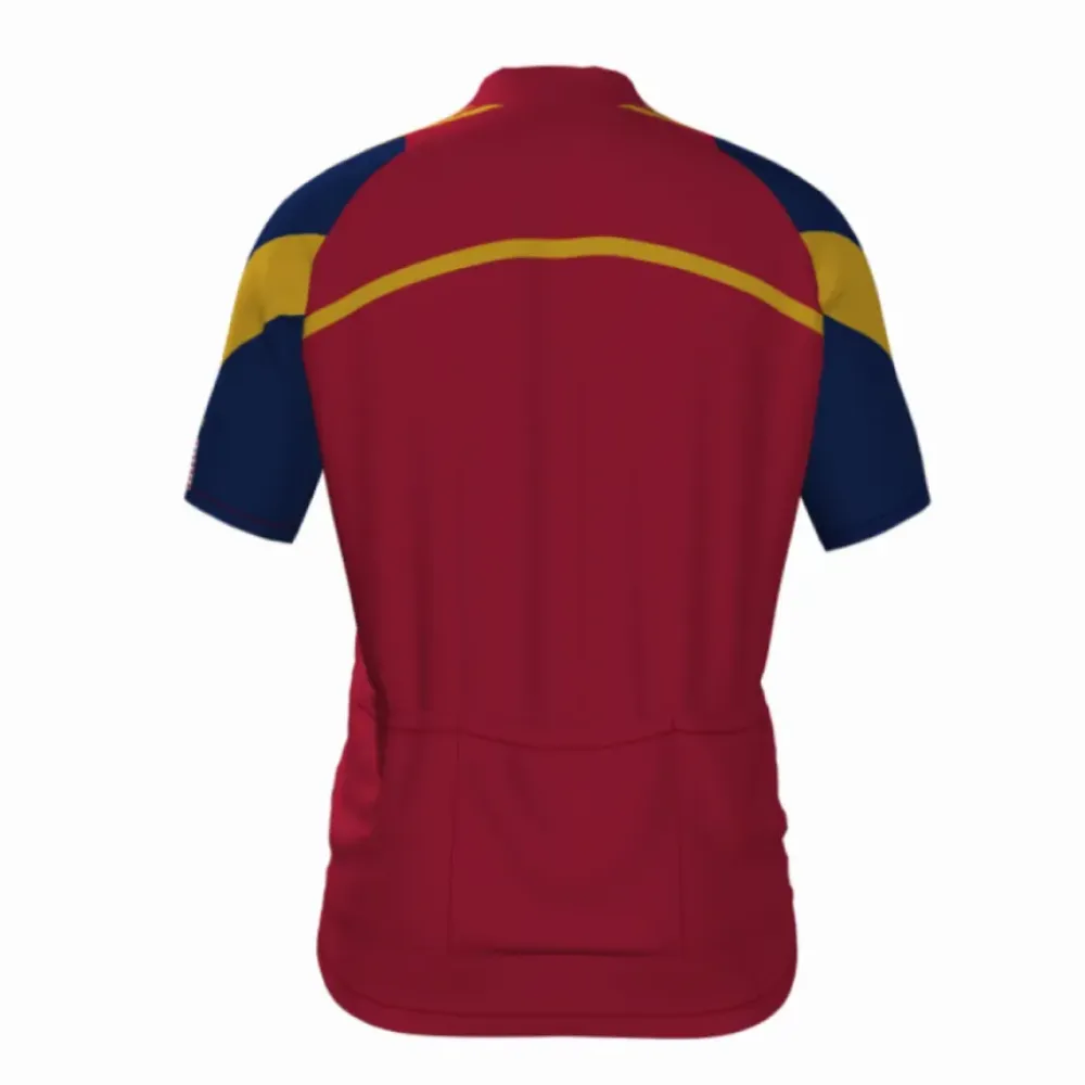 Real Salt Lake Pro Cycling Jersey - Short Sleeve - Maroon/Yellow/Blue