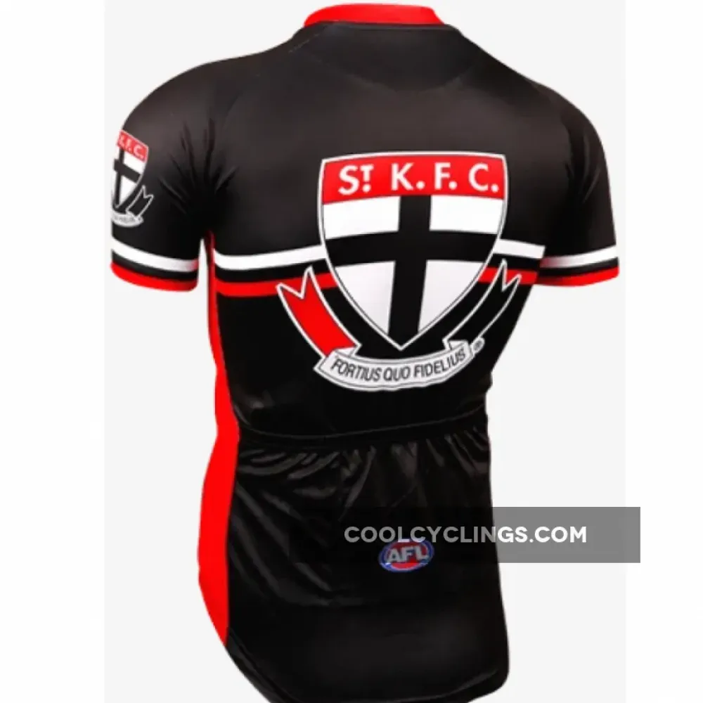 St. K.F.C. Cycling Jersey - Fans' Choice Sports Apparel Black/Red/White