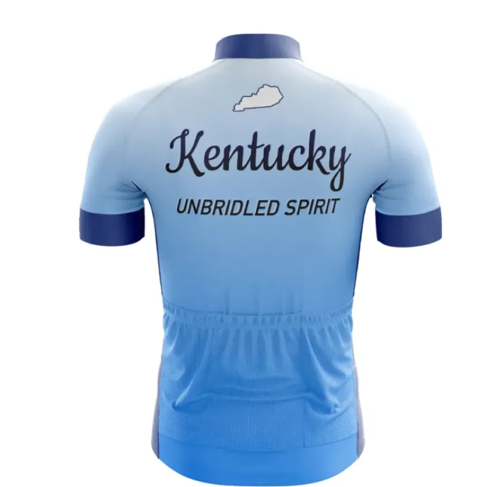 Kentucky Road Cycling Jersey Blue/White/Navy