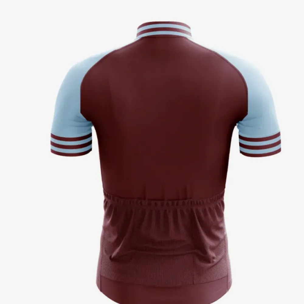 West Ham Cycling Jersey Short Sleeve/Burgundy/Light Blue