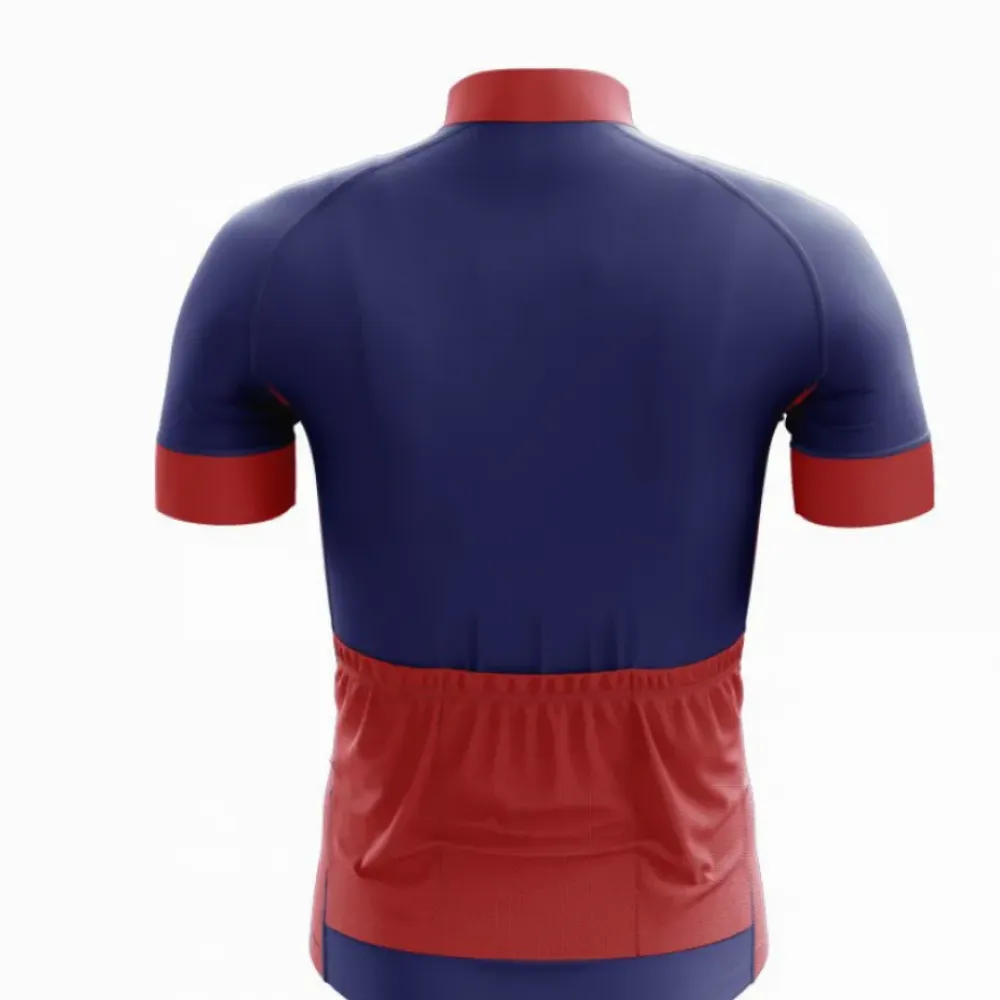 God Bless America Cycling Jersey/Blue/Red