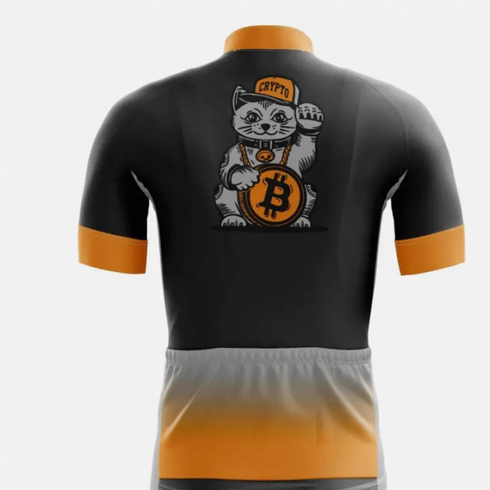 Crypto Cat Bitcoin Jersey Black/Orange