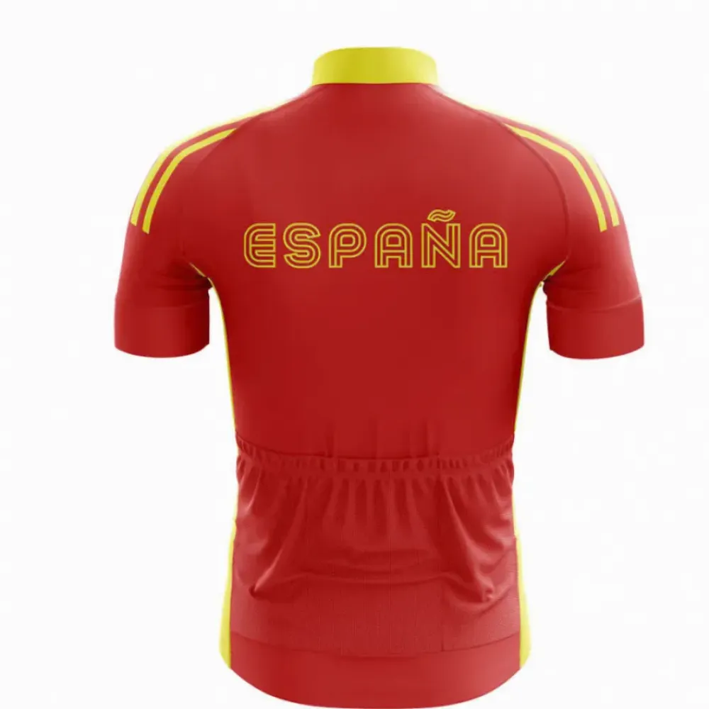 España Retro Cycling Jersey Red/Yellow