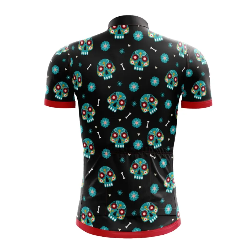 Cinco De Mayo Sugar Skull Cycling Jersey - Multicolored