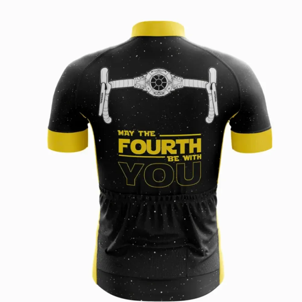 Star Wars Inspired Cycling Top Yellow/Black/Gold