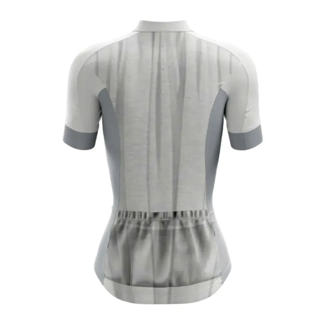 Princess Leia Female Cycling Jersey / White / Gray
