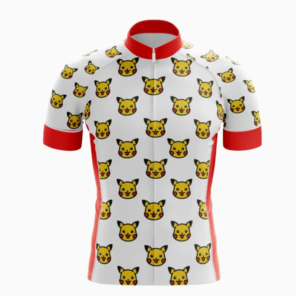 Pokemon Bold Colorful Cycling Jersey Design Yellow/Red