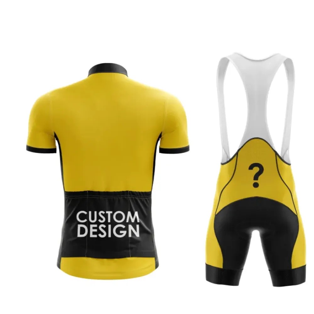 Custom Design Bold Yellow & Black Cycling Kit