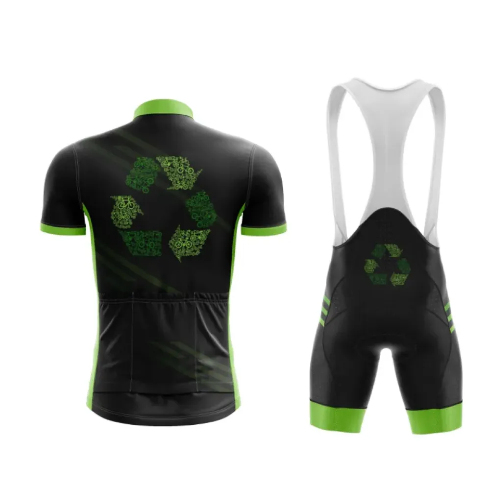 Glowing Green Recycling Art Cycling Kit w/ Vests