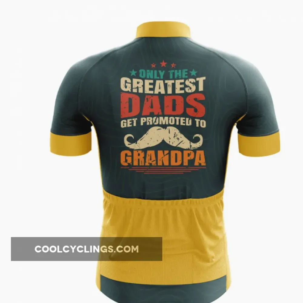 Grandpa's Greatest Dads Cycling Jersey - Promotional/Black/Yellow