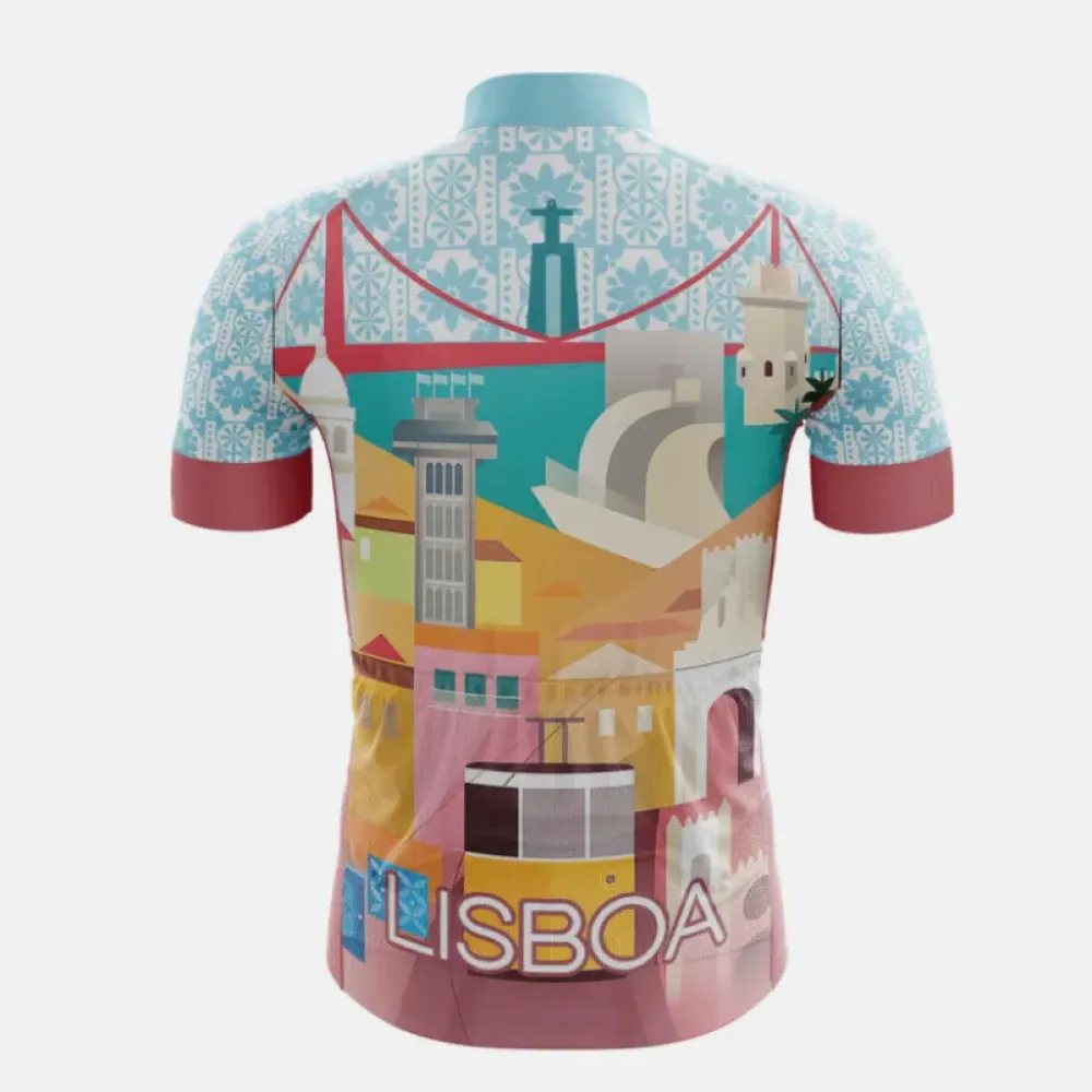 Lisboa Cycling Jersey - Lisboa/Blue/Pink