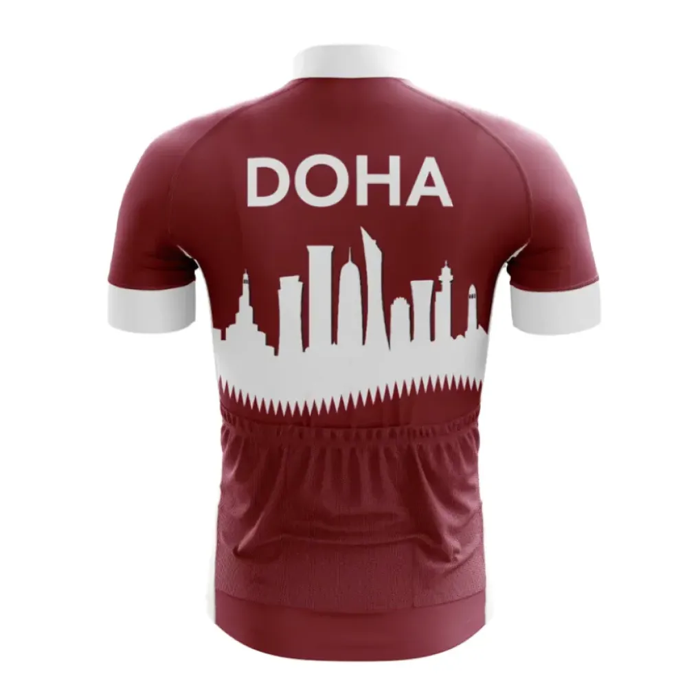 Doha Jersey Maroon/White