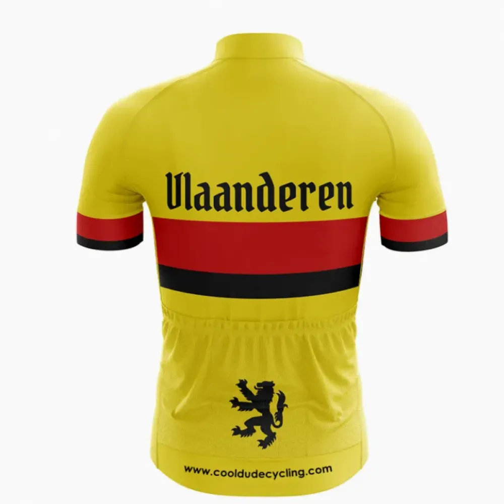 Vlaanderen Cycling Jersey Yellow/Red/Black