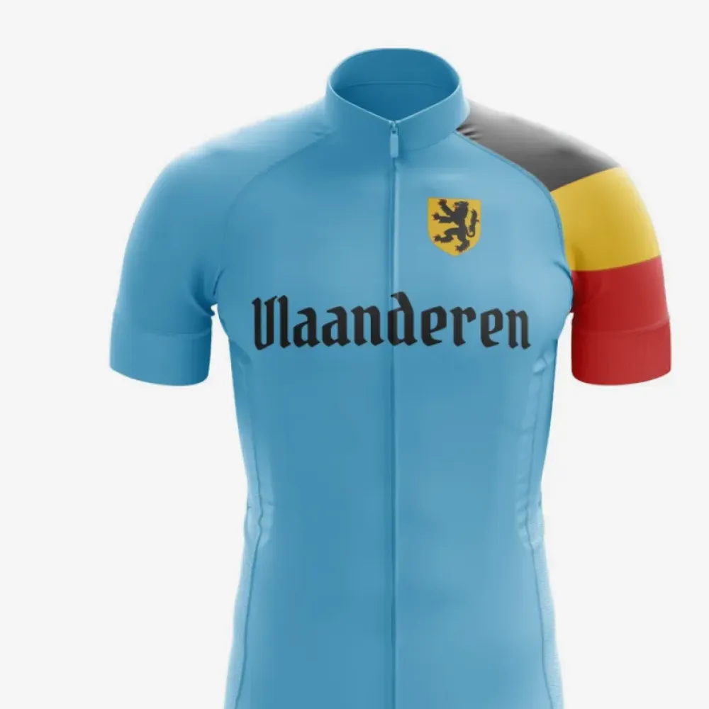 Vlaanderen Cycling Jersey Yellow/Red/Black