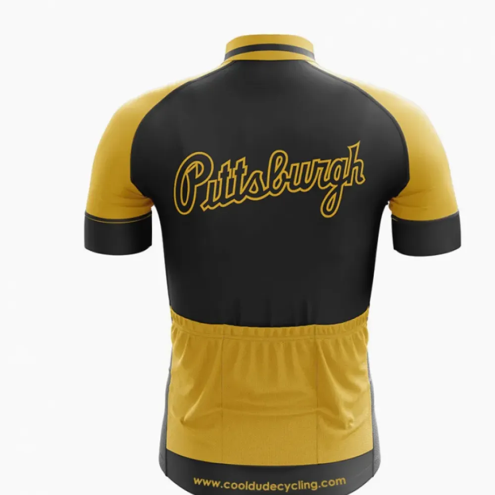 Pittsburgh Cycling Jersey Black/Yellow