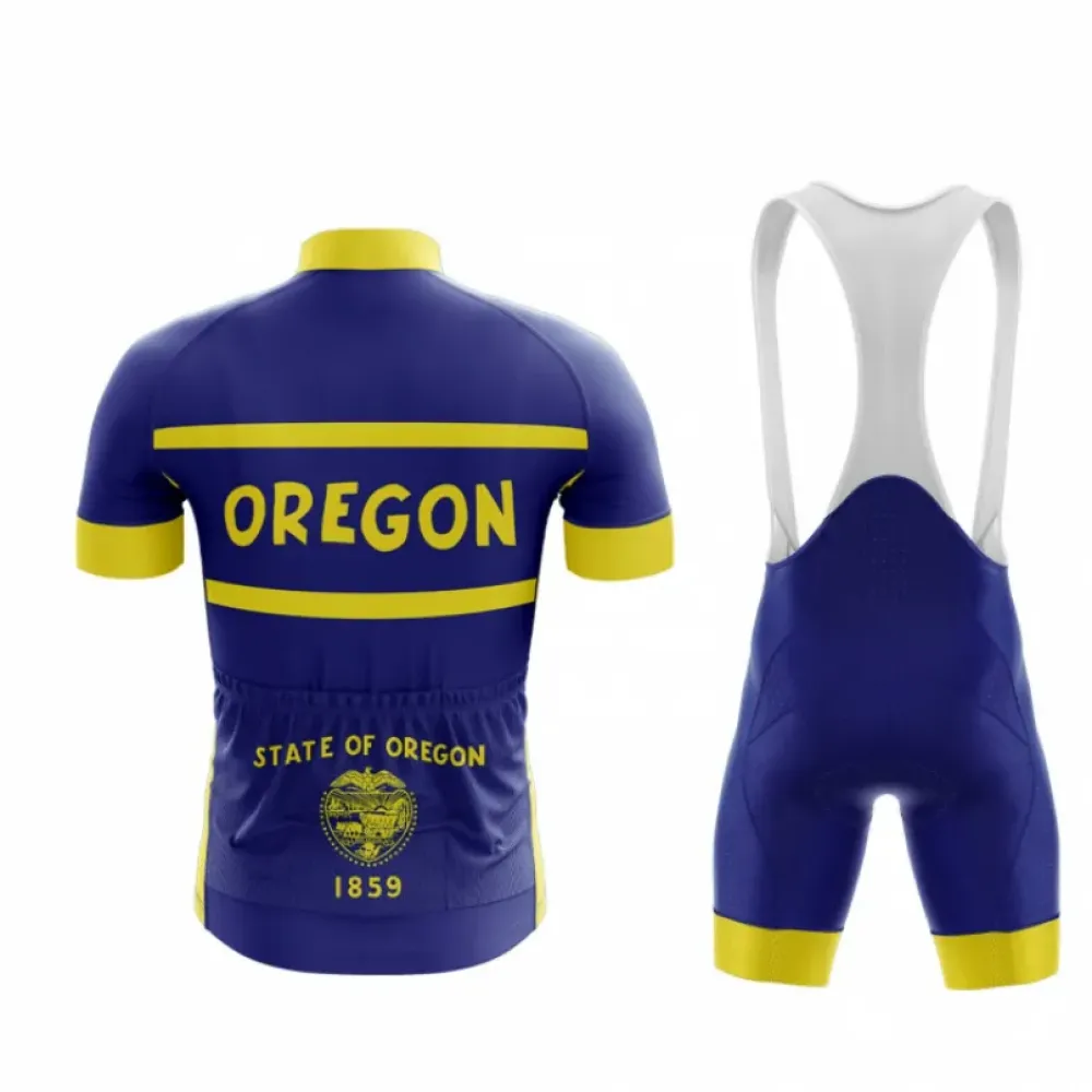 Oregon Cycling Kit Blue/Yellow