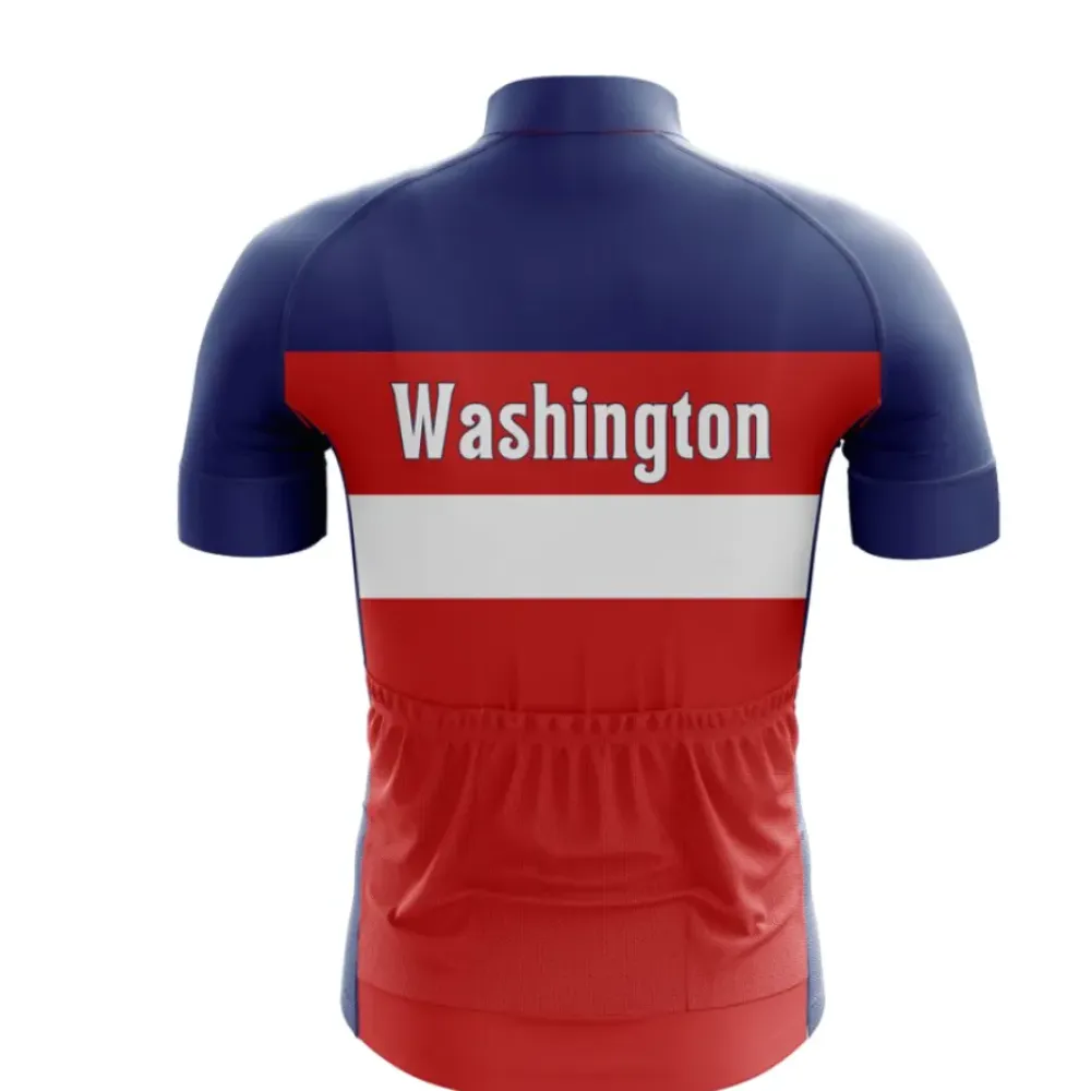 Washington Cycling Jersey Navy/Red/White