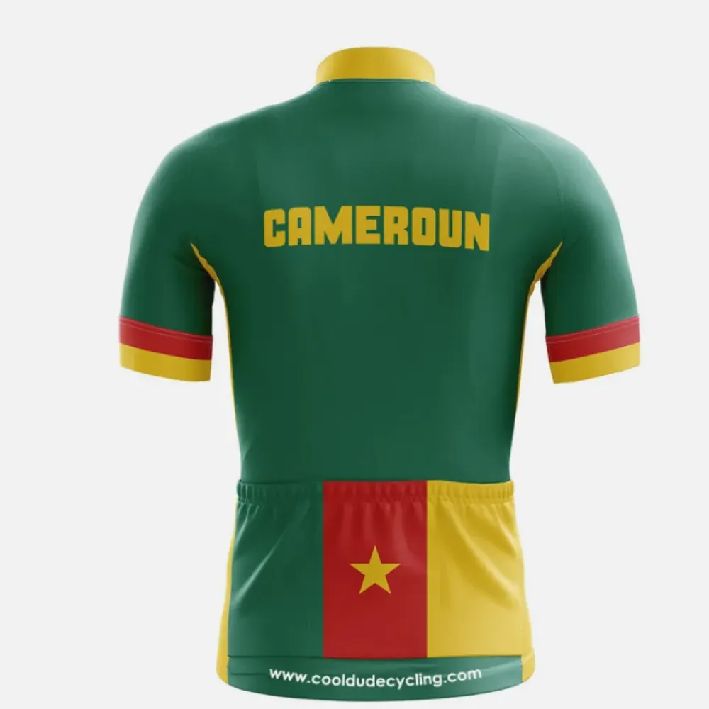 Cameroun Cycling Jersey Green/Yellow/Red