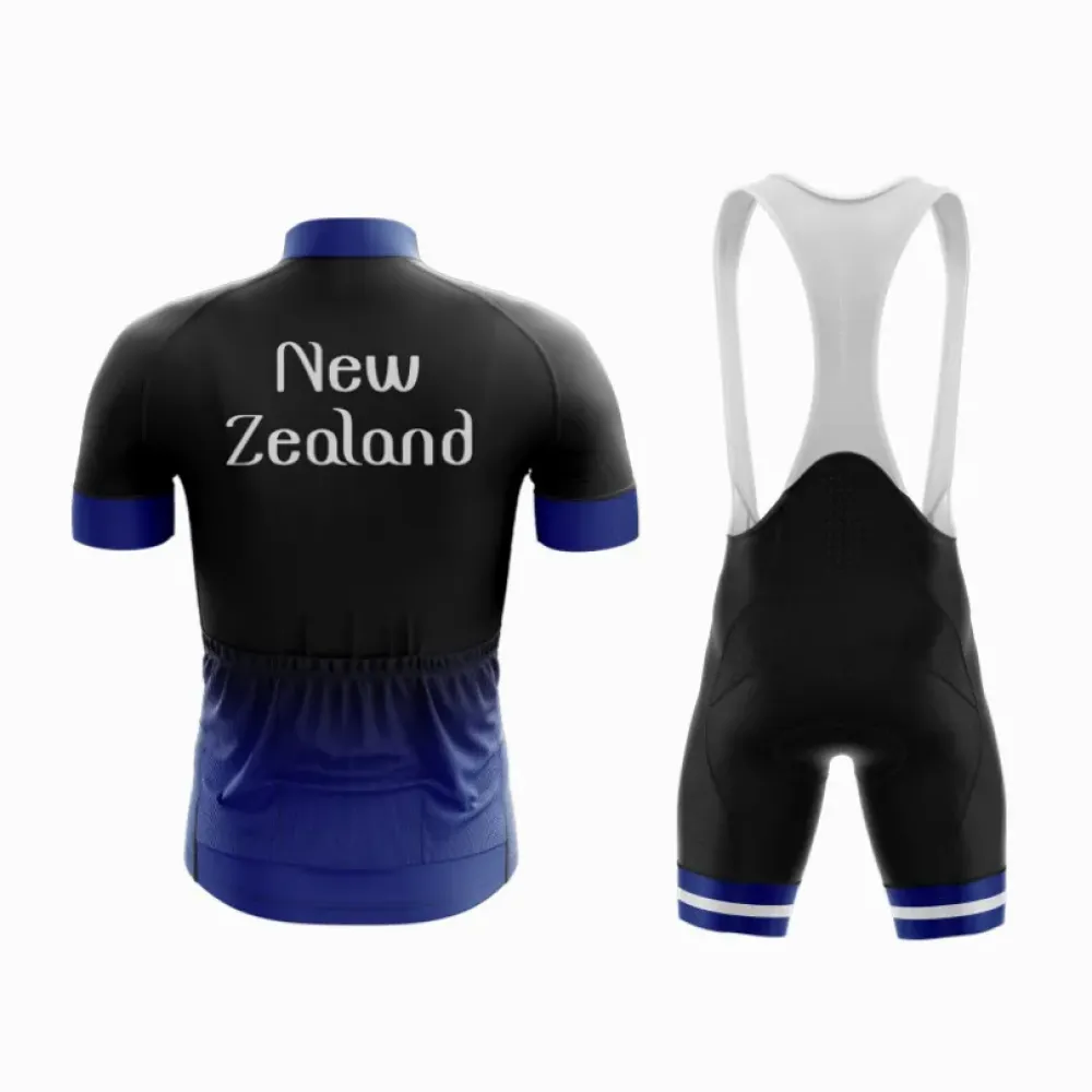 New Zealand Cycling Kit Black/Blue/White