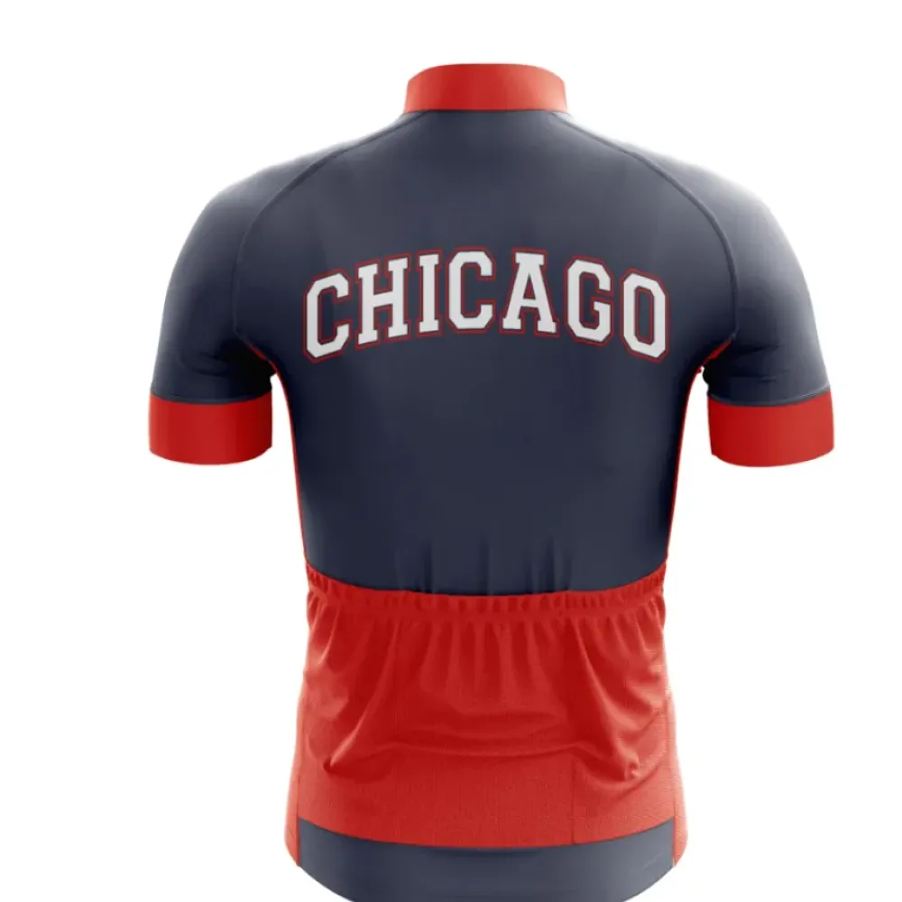 Chicago Football Cycling Jersey Navy/Red