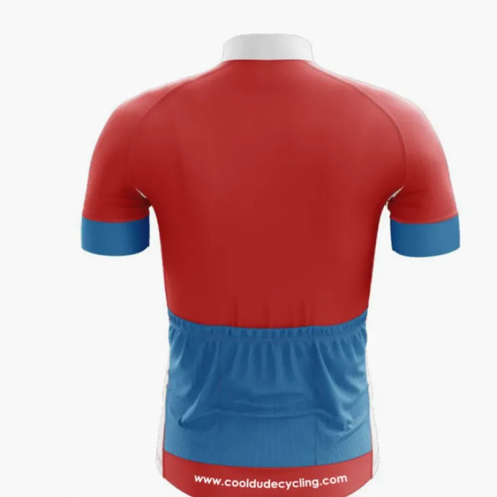 Dallas Cycling Jersey Red/Blue/White