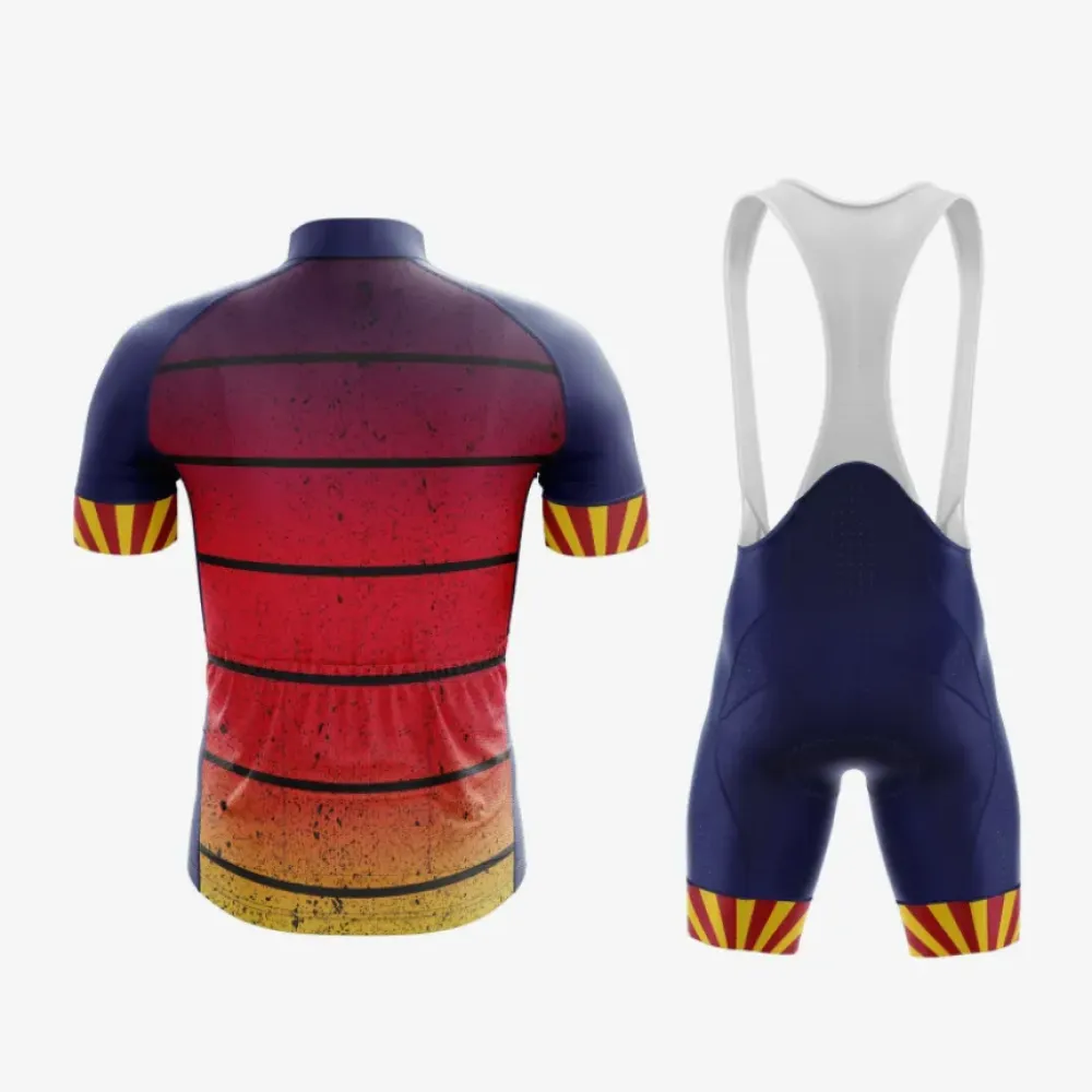 Arizona Sunset Cycling Kit Navy/Red/Yellow