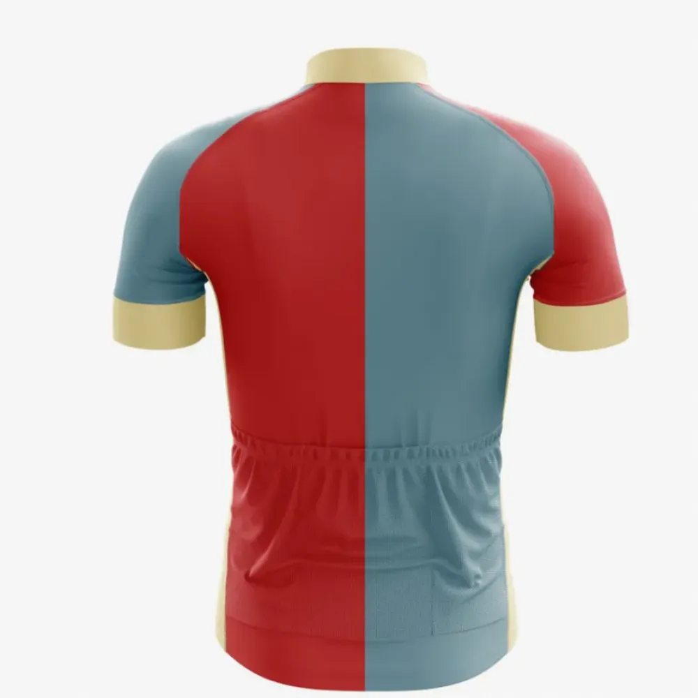 Steve Jobs Cycling Jersey Red/Blue/Gold
