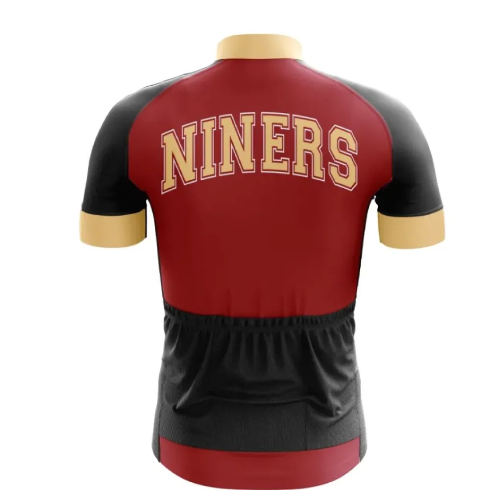 Niners Cycling Jersey Black/Burgundy/Gold