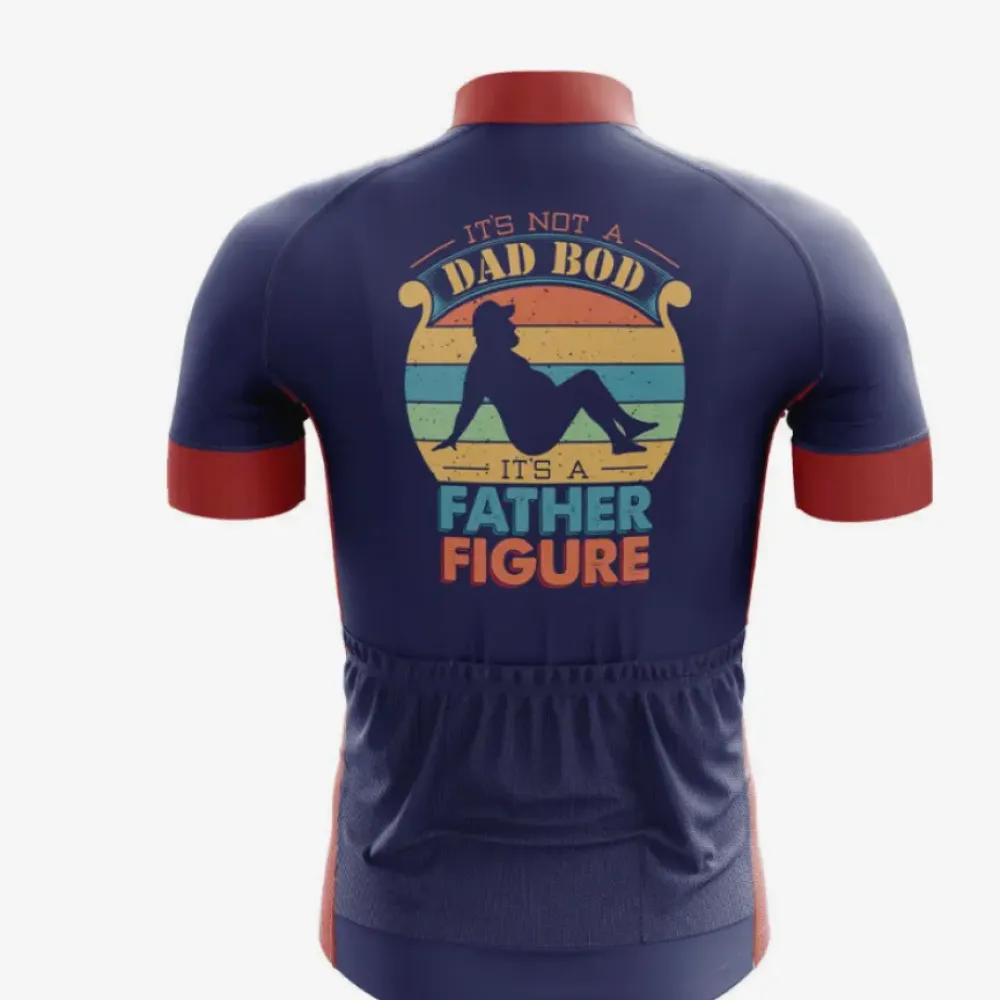 Father Figure Cycling Jersey Navy/Red/Gold