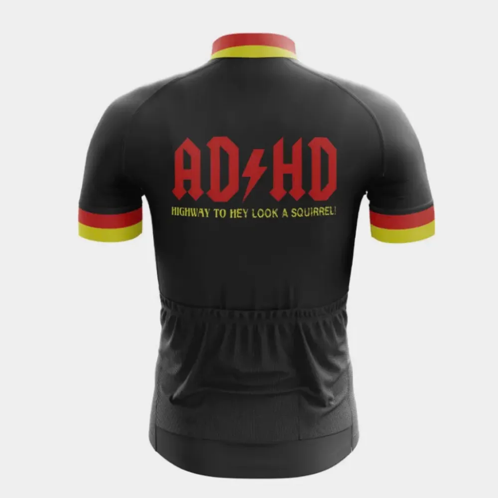 ADHD Cycling Jersey Bold Red/Yellow/Black