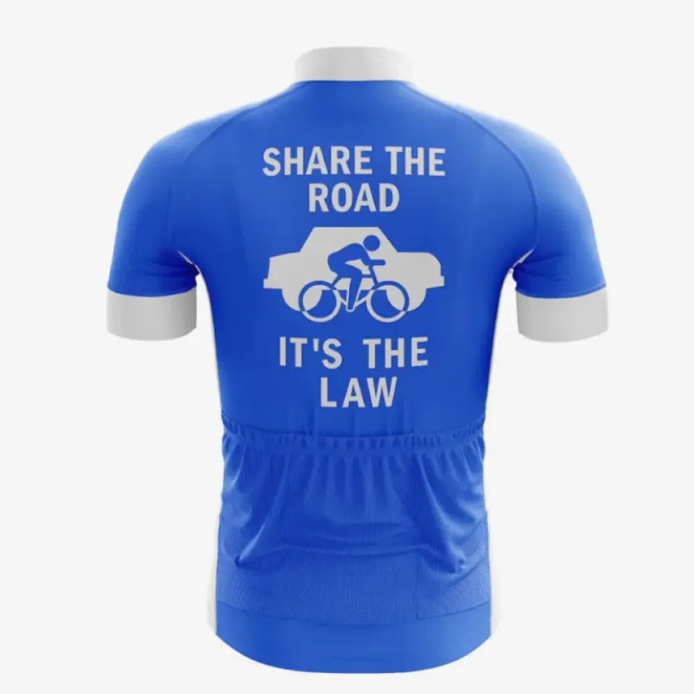 Cycling Jersey Share the Road Blue/White