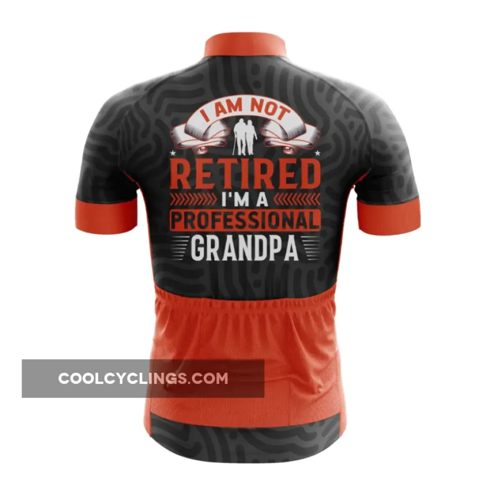 Professional Grandpa Cycling Jersey Black/Red