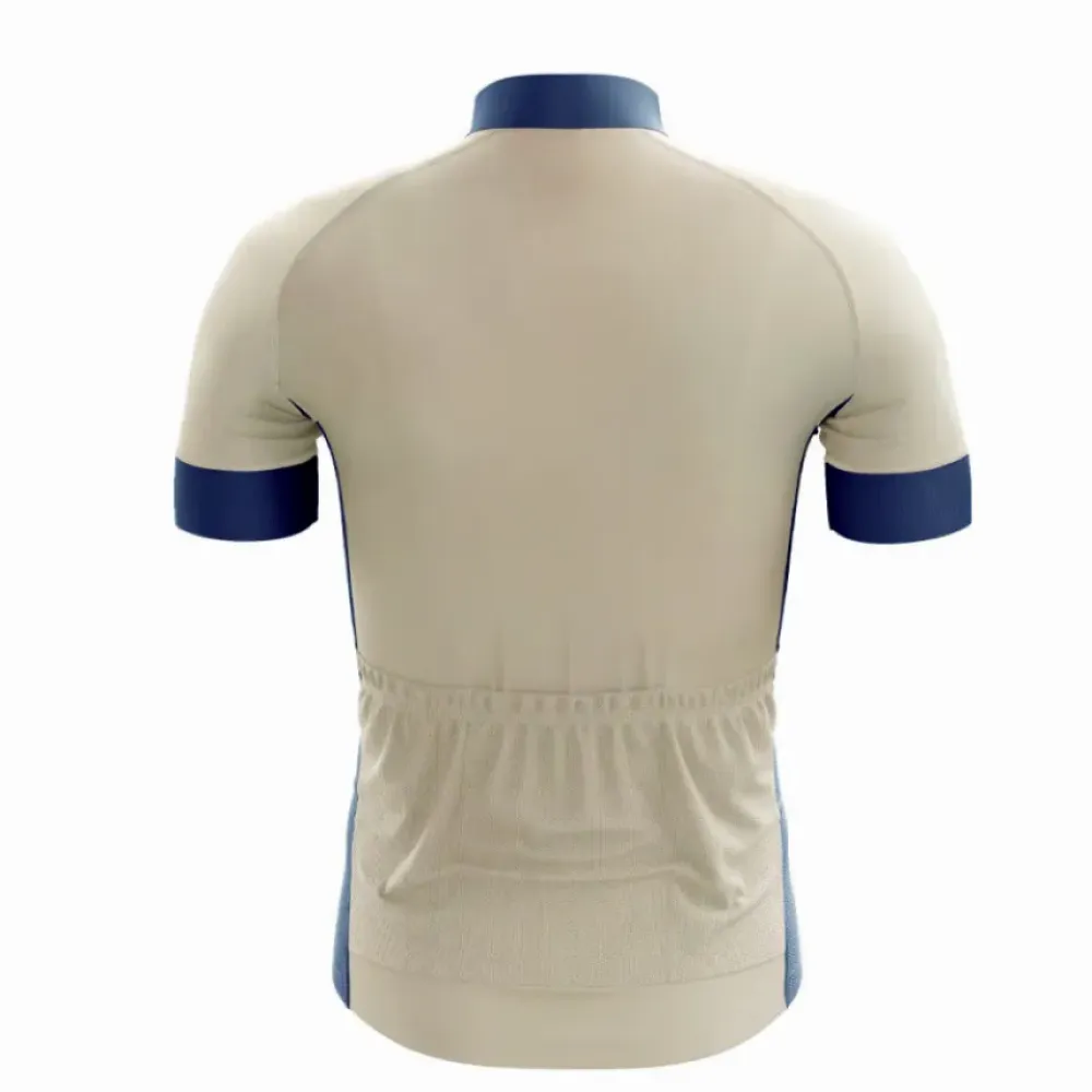 Queen Cycling Jersey Royal Blue/Beige/Gold