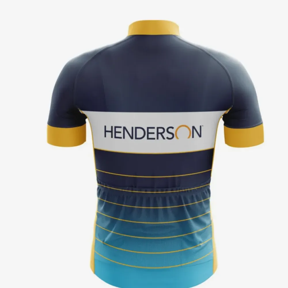 Henderson Cycling Jersey Navy/Yellow/Blue