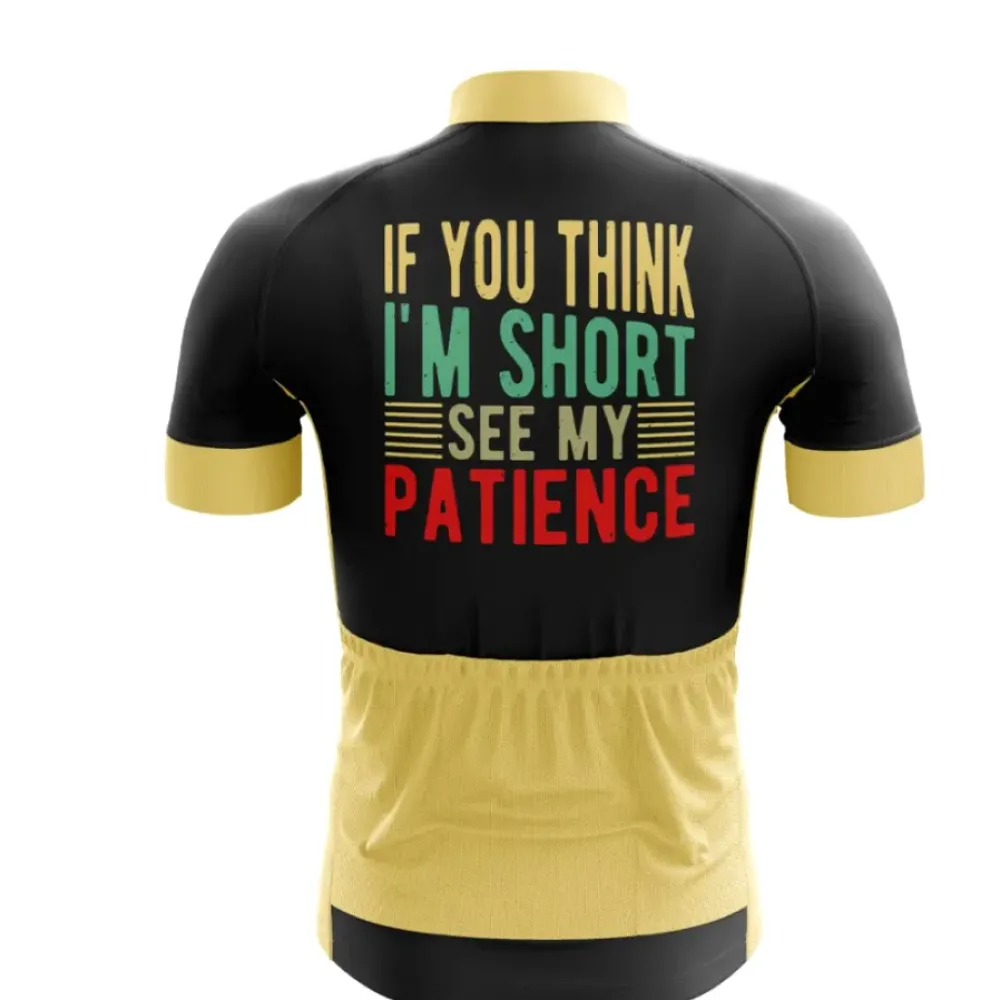 Cycling Jersey Short Sleeves Black/Yellow/Gold