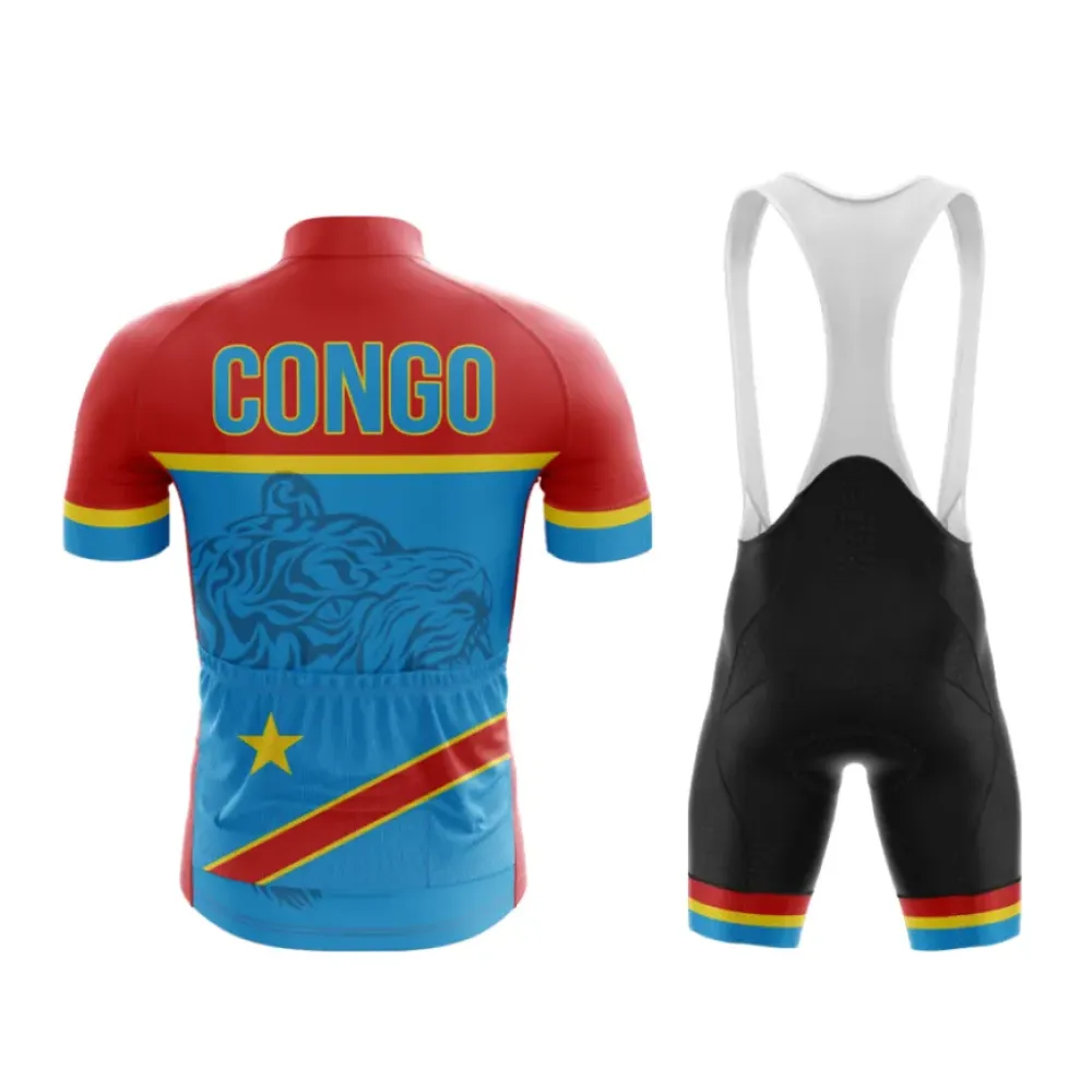 Congo Cycling Kit Red/Blue/Yellow