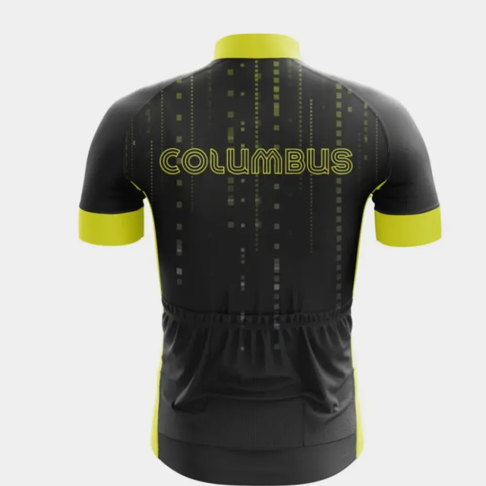 Columbus Cycling Jersey Zipper Black/Yellow