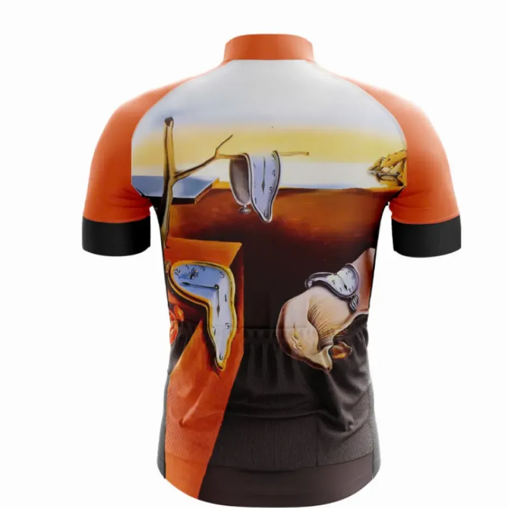 Salvador Dali Cycling Jersey Orange/Black/Brown
