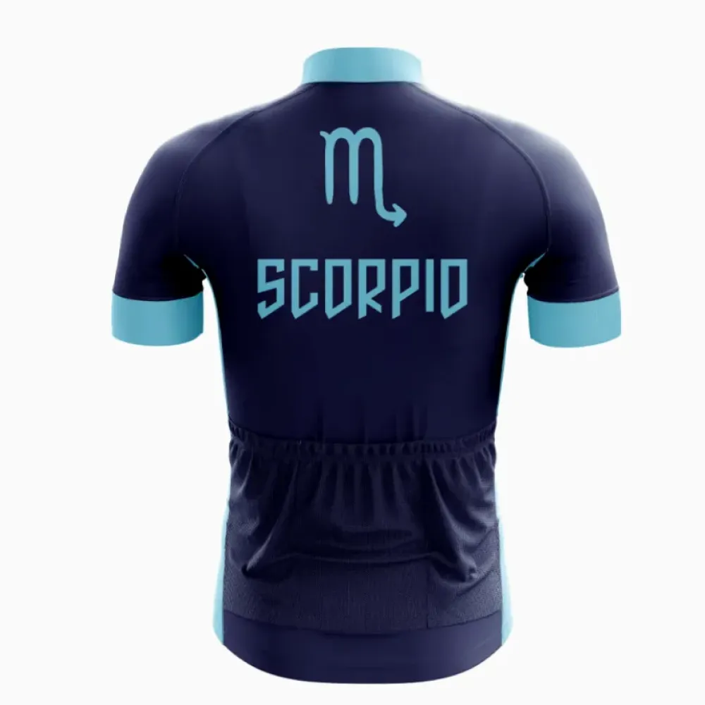 Scorpio Cycling Jersey Blue/Black/Turquoise