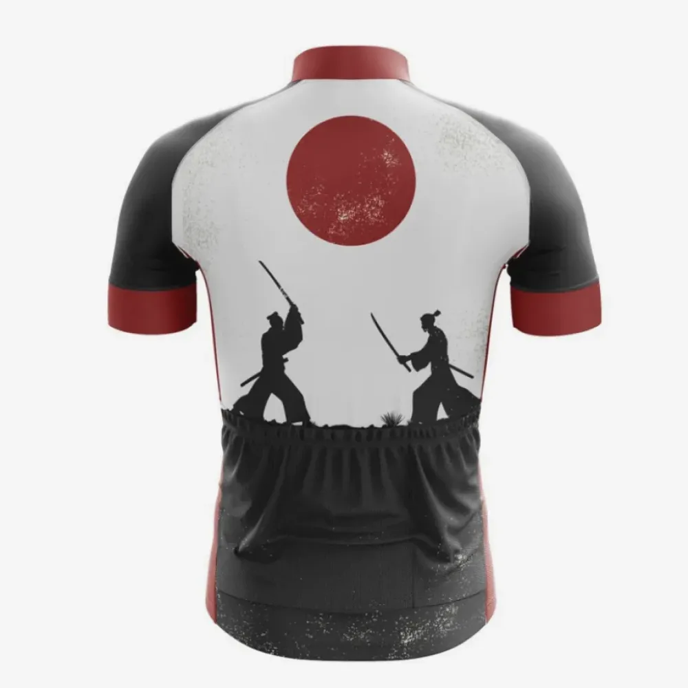 Samurai Sunrise Cycling Jersey Black/Red/White