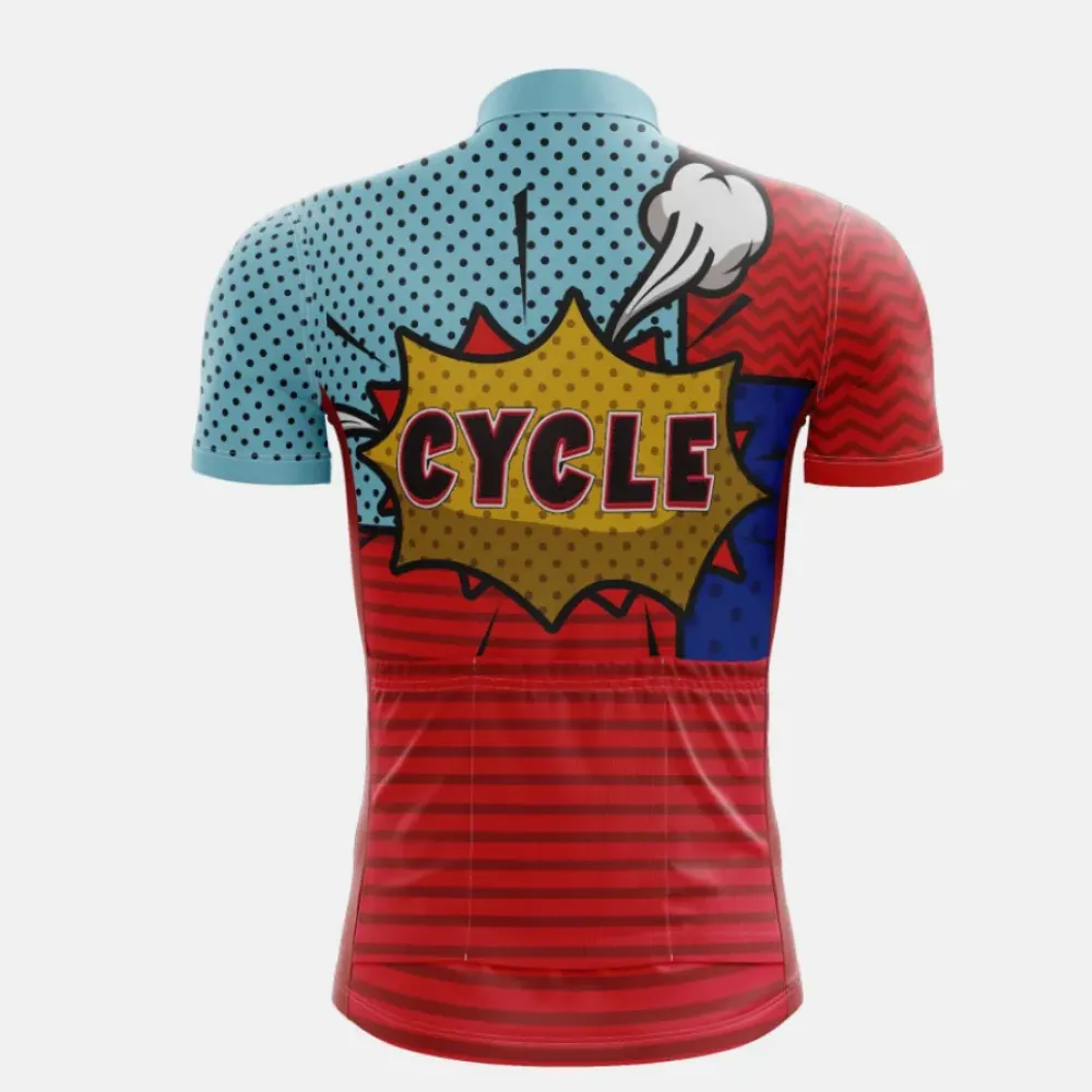 Cycle Pop Art Jersey Blue/Red/Yellow