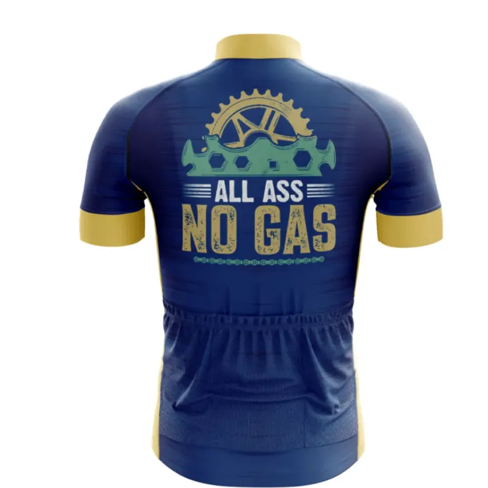 Hyperlite Road Cycling Gear - Padded Men's Jersey Blue/Gold/Black